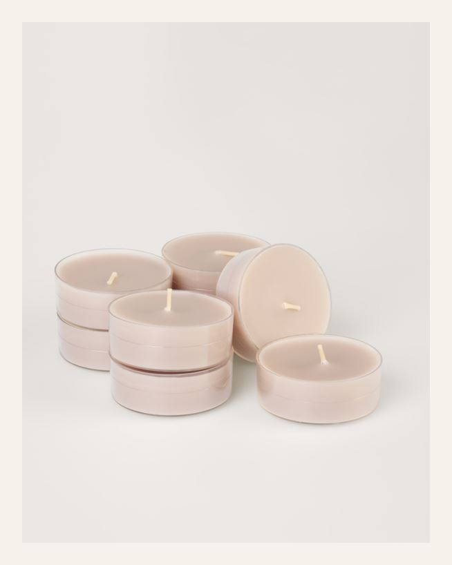 Stora värmeljus beige - 6x2 cm beige - 1