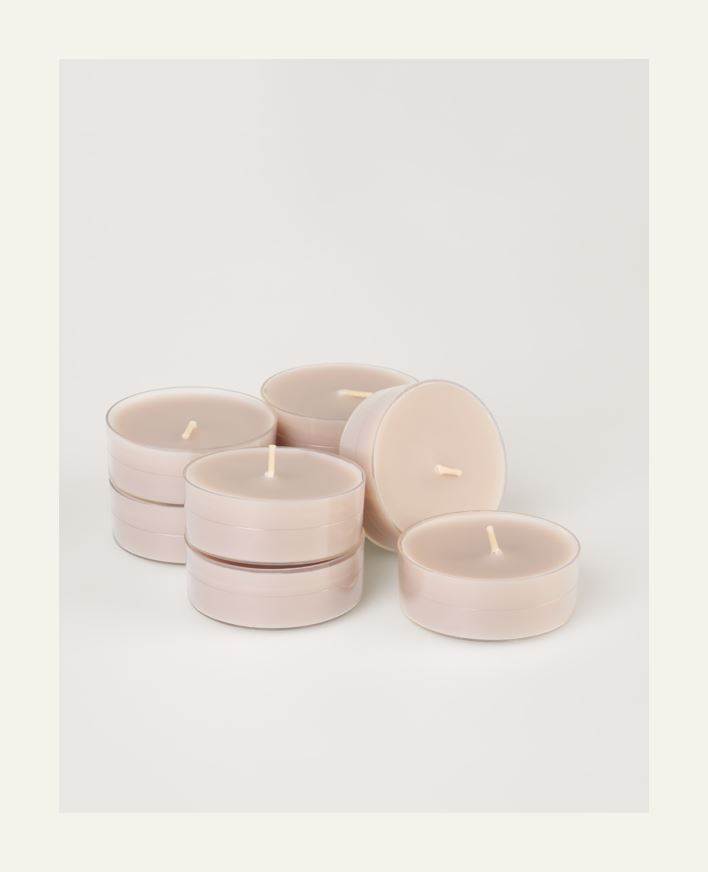 Stora värmeljus beige - 6x2 cm beige - 1