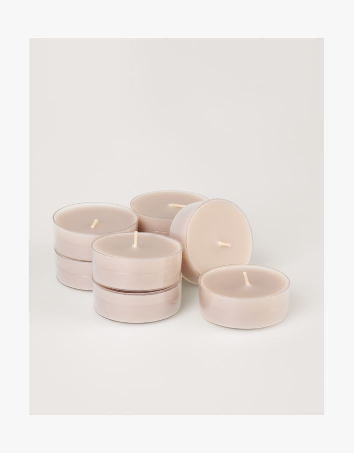 Stora värmeljus beige - 6x2 cm beige - 1