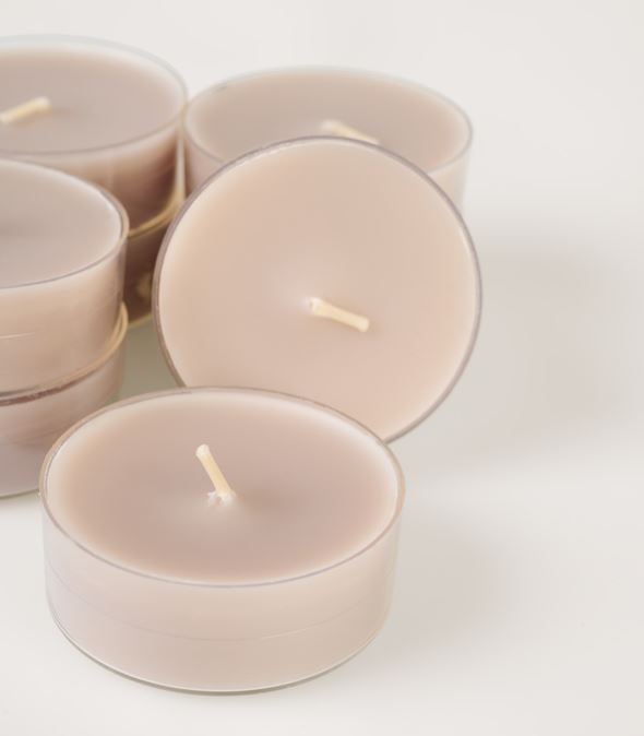 Stora värmeljus beige - 6x2 cm beige - 1