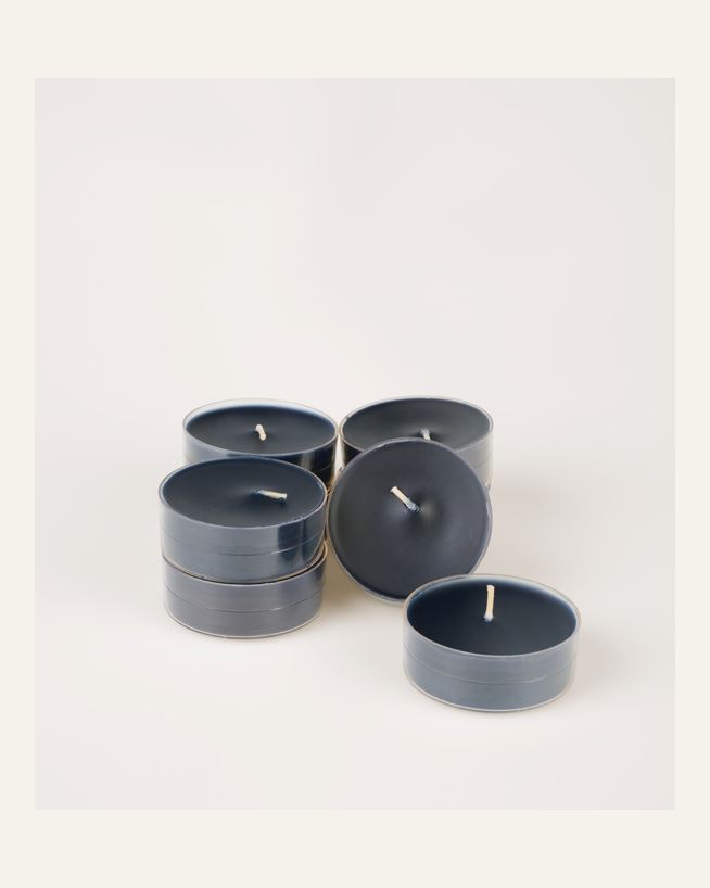 Stora värmeljus svart - 6x2 cm svart - 1