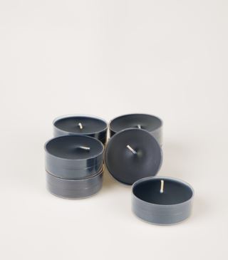 Moments | 8 Pk Stora Värmeljus Svart - 6x2 Cm