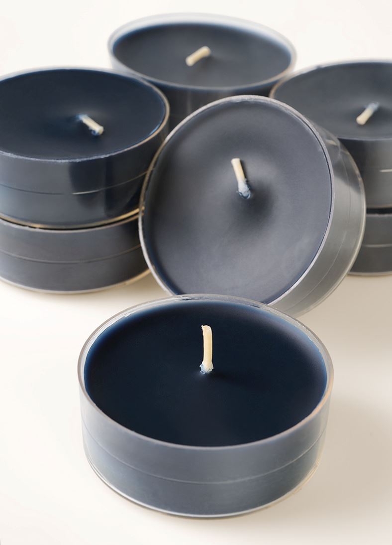 Stora värmeljus svart - 2