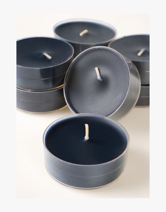 Stora värmeljus svart - 6x2 cm svart - 1