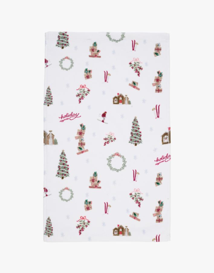 Happy Holiday prydnadshandduk multi - 30x50 cm multi - 1