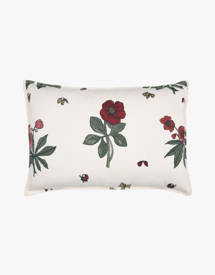 Helle flower prydnadskudde multi/röd - 40x60 cm multi/röd - 1