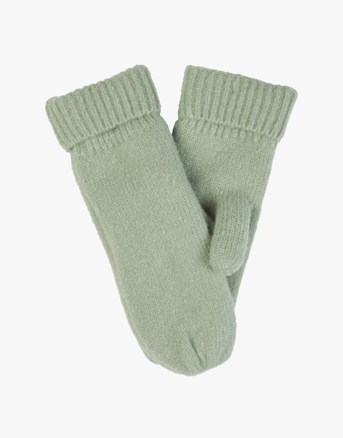 Stickade vantar ljusgrön - one size ljusgrön - 1