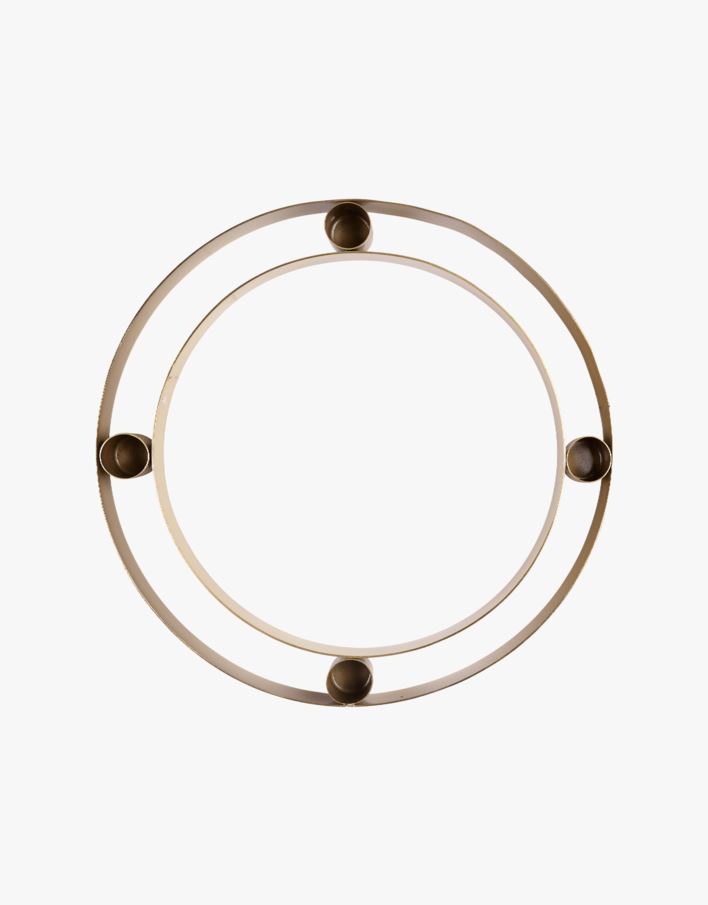 Adventsljusstake mässing - 31x31x3 cm mässing - 1