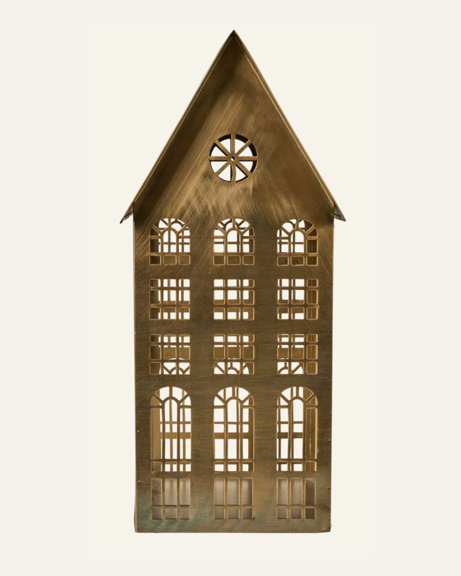 Värmeljushållare mässing - 20,5x18x40 cm mässing - 1