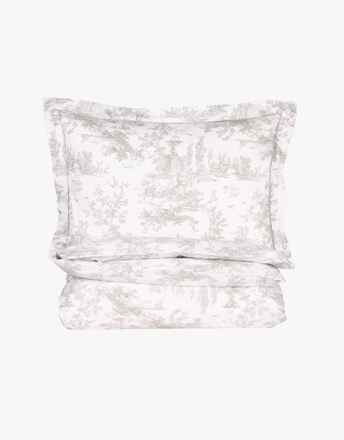 Påslakanset i percale olivgrön - 150x210 cm olivgrön - 1