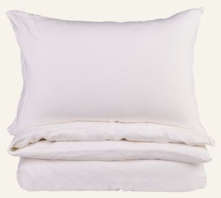 Linnen påslakanset i linne vit