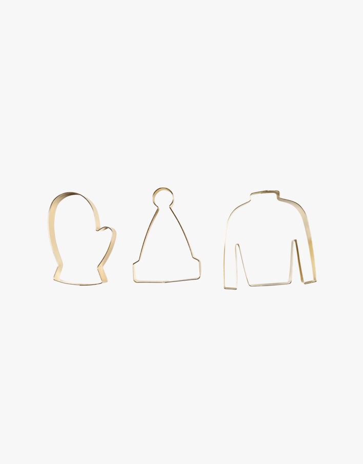 Pepparkaksform guld - 7,5x8 cm guld - 1