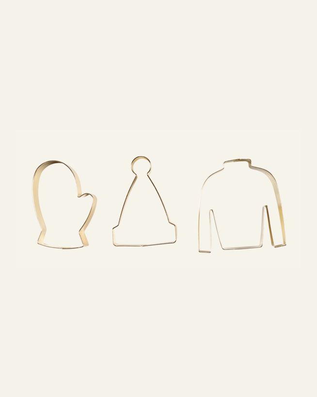 Pepparkaksform guld - 7,5x8 cm guld - 1