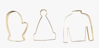 Local Chef | Gold Winter Pepparkaksform Guld - 7,5x8 Cm