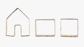 Local Chef | Gold Hus Pepparkaksform Guld - 4x5 Cm
