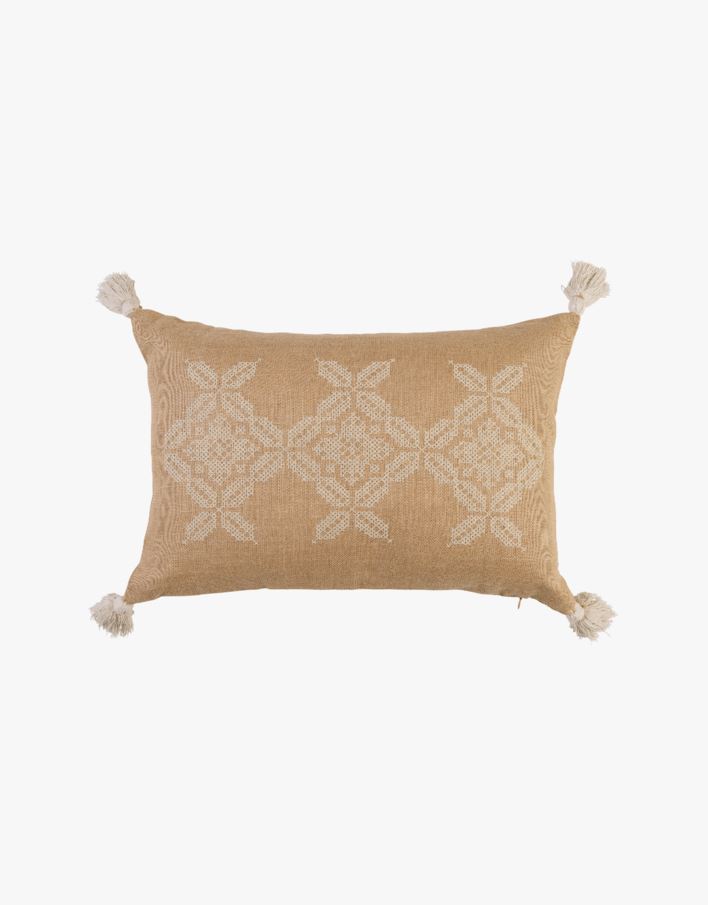 Jute prydnadskudde natur - 60x40 cm natur - 1