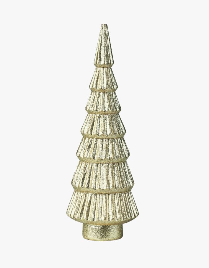 Goldy stripe dekoration guld - 6,8x6,8x20 cm guld - 1