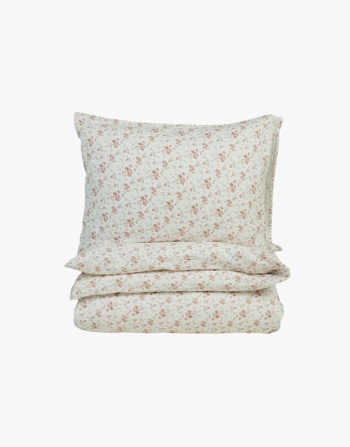 Påslakanset i flanell rosa - 150x210+50x60 cm rosa - 1