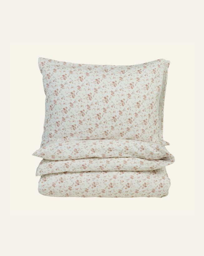 Påslakanset i flanell rosa - 150x210+50x60 cm rosa - 1