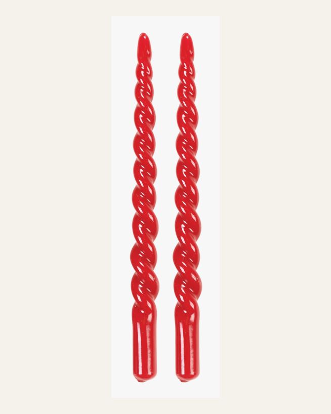 Kronljus röd - 2x29 cm röd - 1