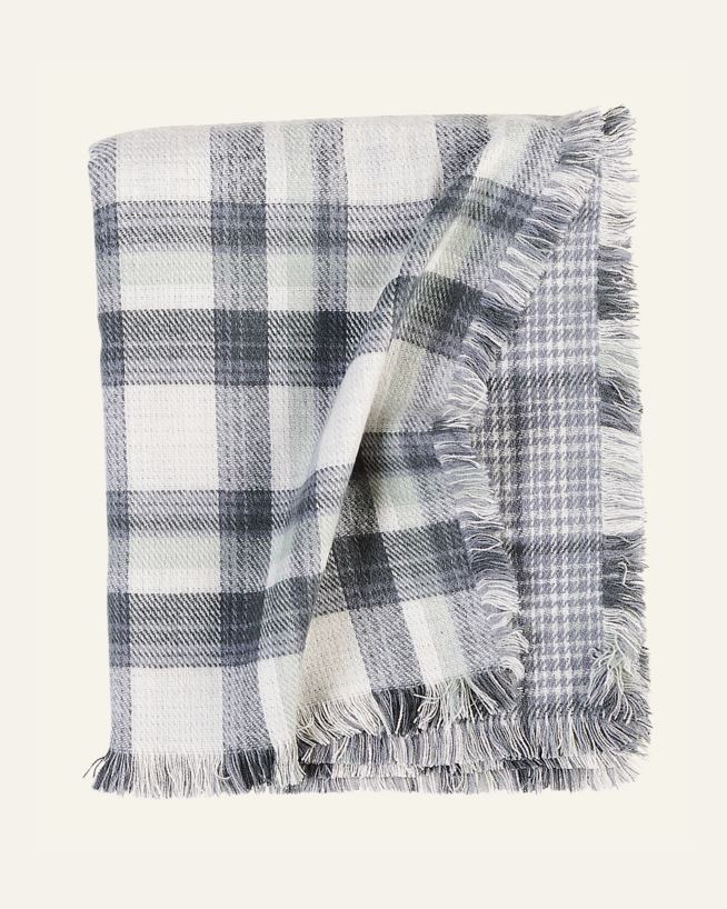 Pläd multi/blå - 130x170 cm multi/blå - 1