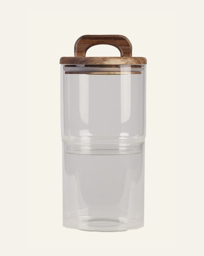 Förvaringsburk transparent - ø10 x h22cm transparent - 1