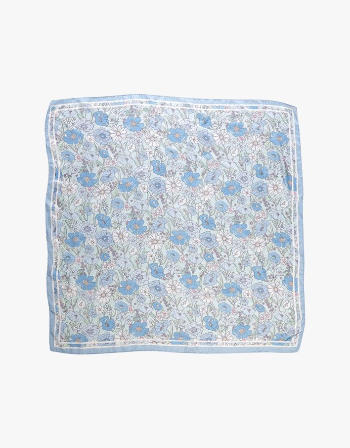 Scarf blå - 90x90 cm blå - 1
