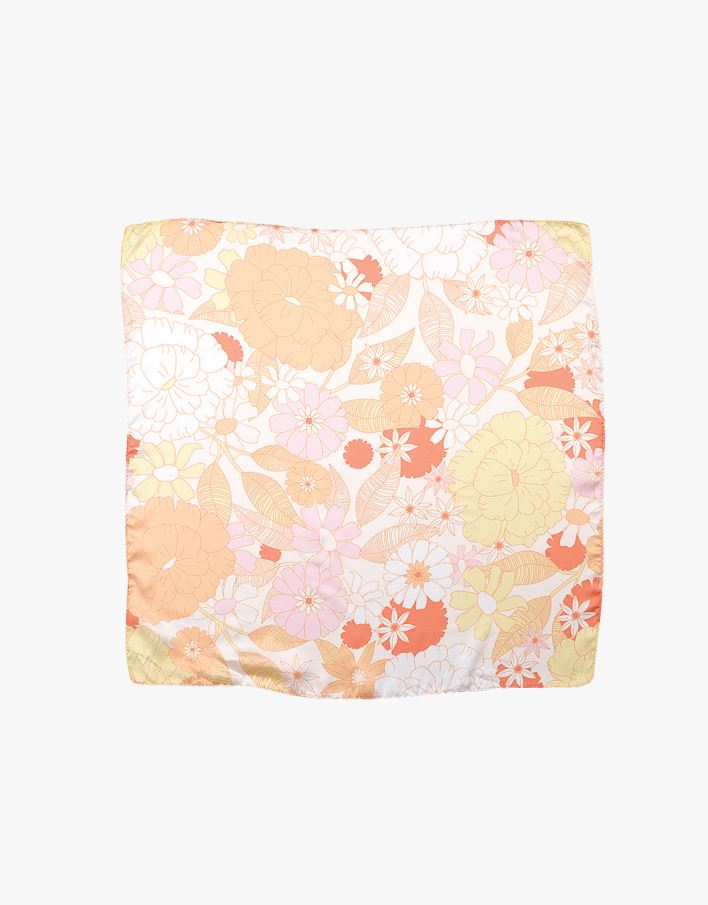 Scarf gul - 50x50 cm gul - 1