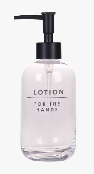 Lotion dispenser transparent