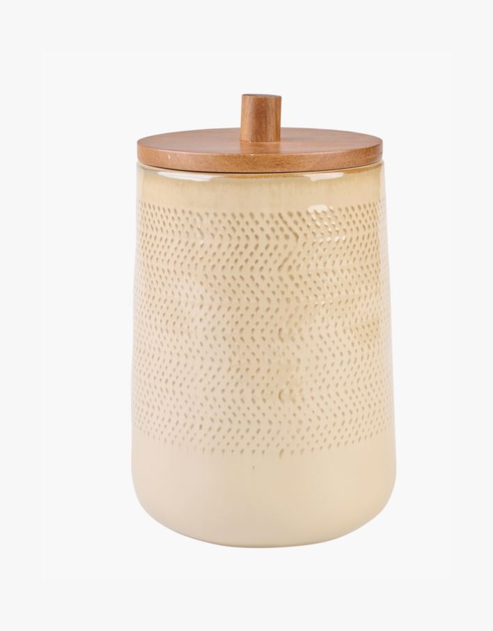 Förvaringsburk beige - 15x15x23,5 cm beige - 1