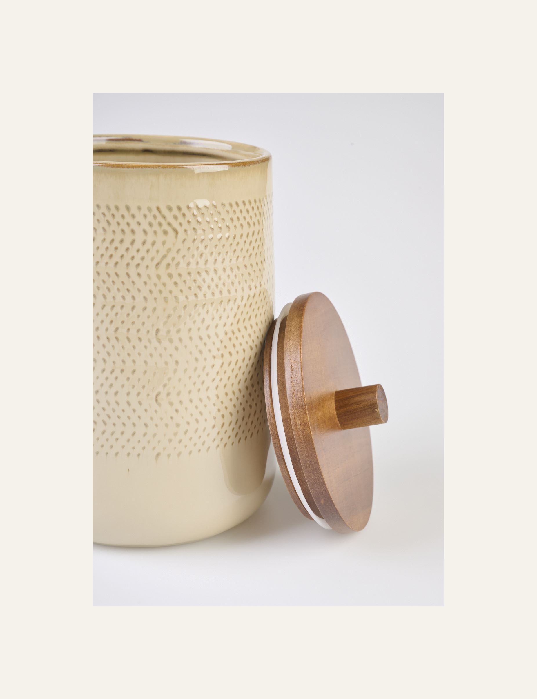 Förvaringsburk beige - 2