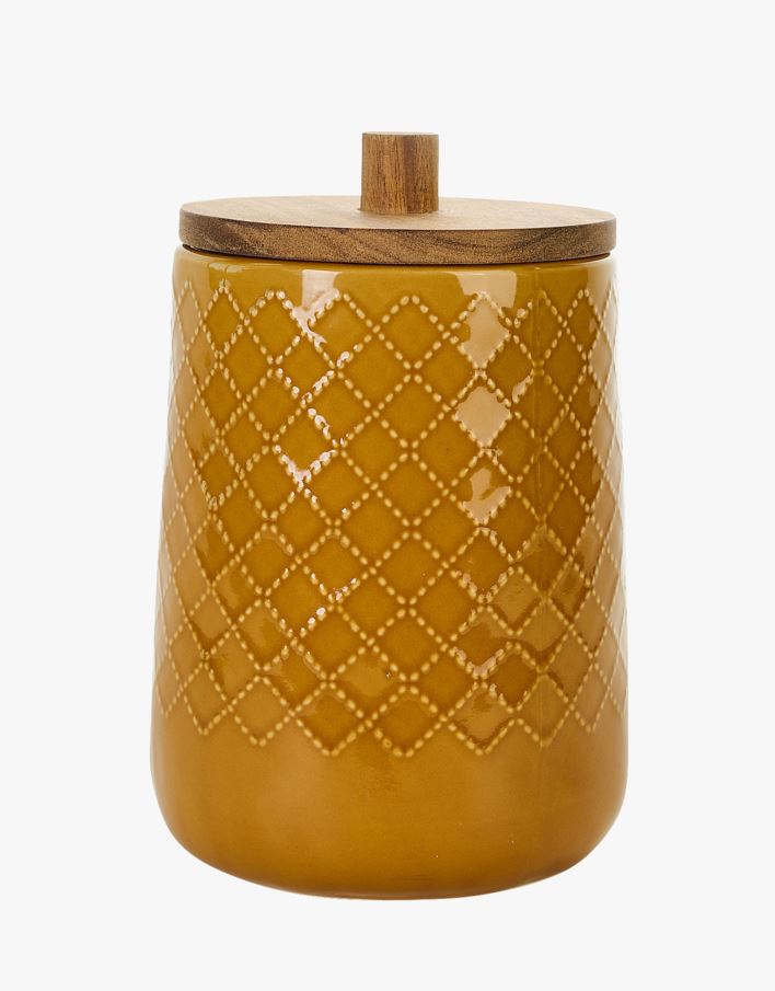 Förvaringsburk gul - 14x14x20,5 cm gul - 1