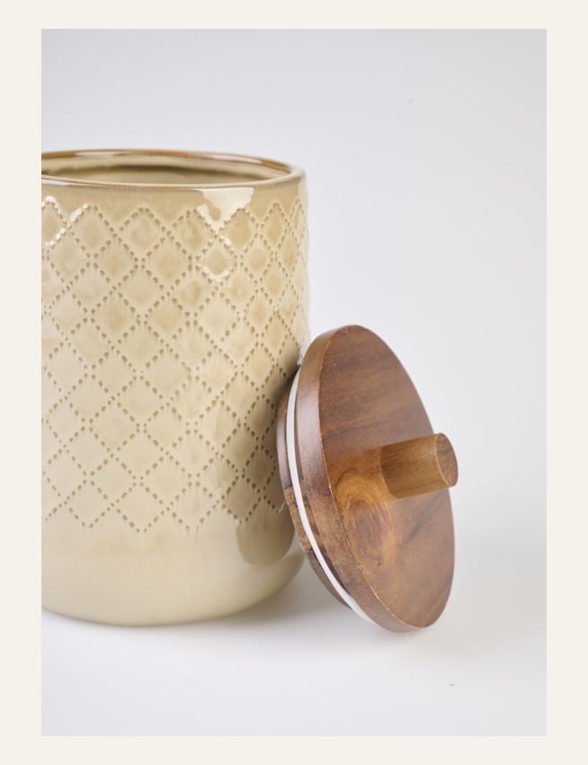 Förvaringsburk beige - 2