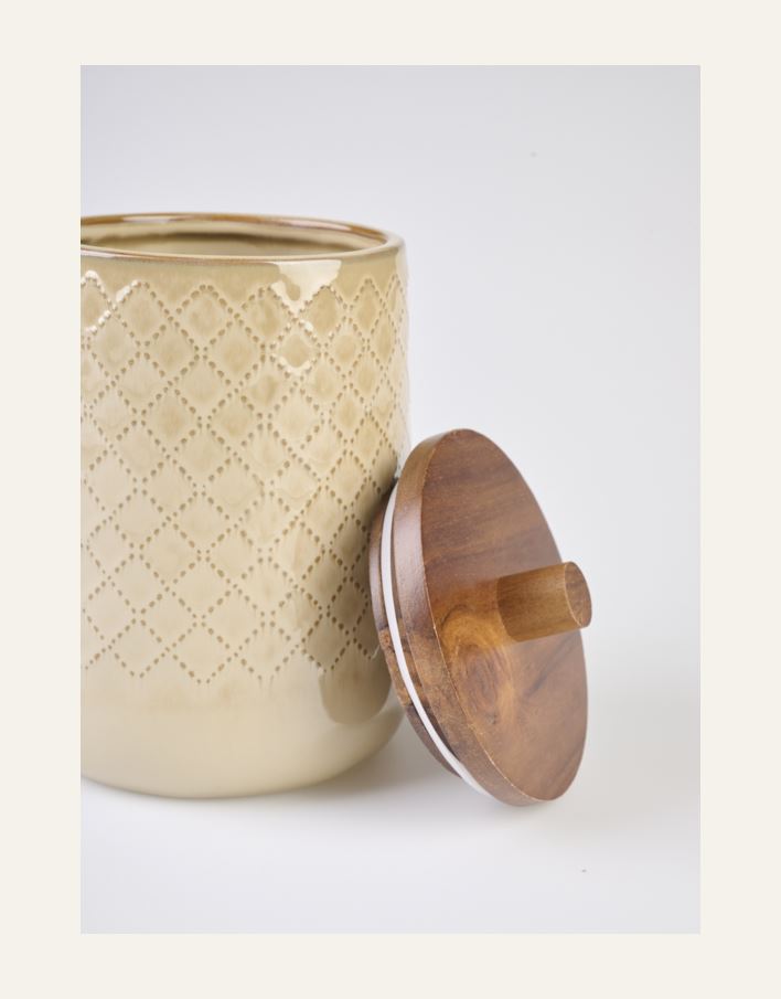 Förvaringsburk beige - 2