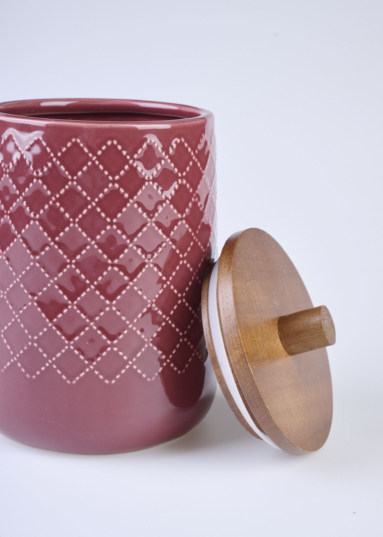 Förvaringsburk mörkröd - 2