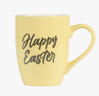 hemtex Happy Easter mugg gul