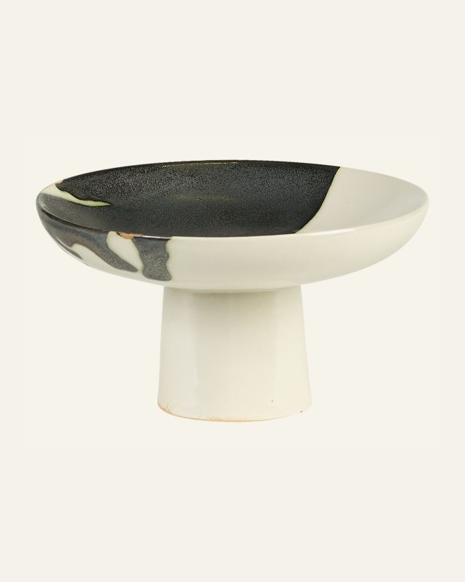 Skål svart/vit - 12,7x12,7x6,8 cm svart/vit - 1
