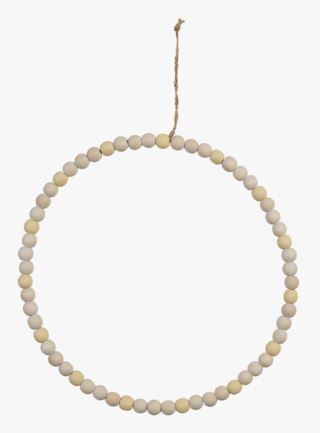 Hemtex | Woodpearl Dekoration Gul - ø 25,5