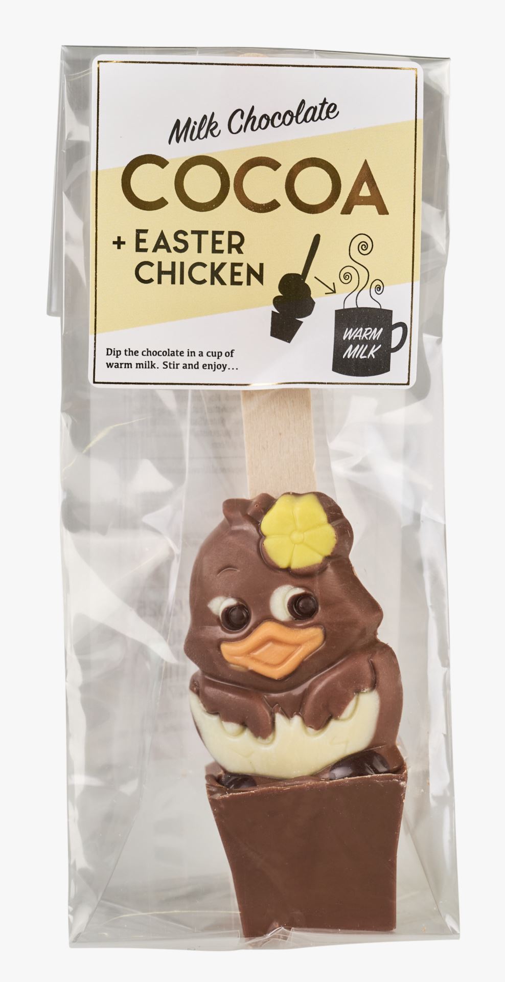 Varm choklad på pinne brun - 6x4x16 cm brun - 1