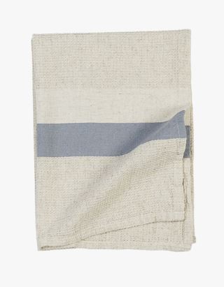 Hemtex | Small Waffel Stripe Handduk Dimblå - 40x60 Cm