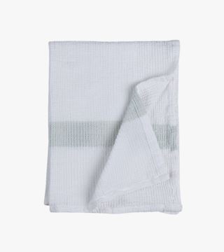 Hemtex | Small Waffel Stripe Handduk Ljusgrön - 40x60 Cm