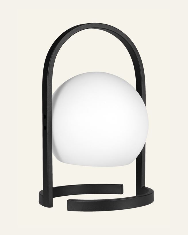 Led-lykta svart/vit - 22x34 cm svart/vit - 1