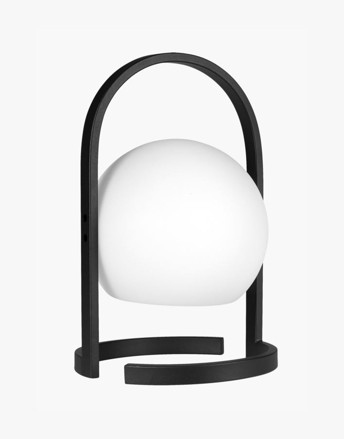 Led-lykta svart/vit - 22x34 cm svart/vit - 1