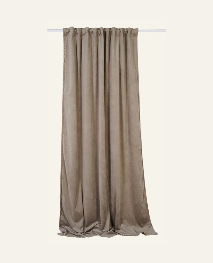 Ljusdämpande gardin taupe - 140x240cm 7cm taupe - 1