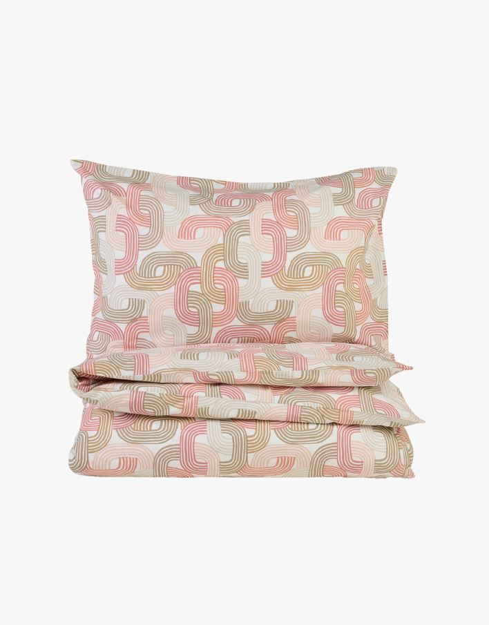 Påslakanset i bomull rosa - 150x210 cm rosa - 1