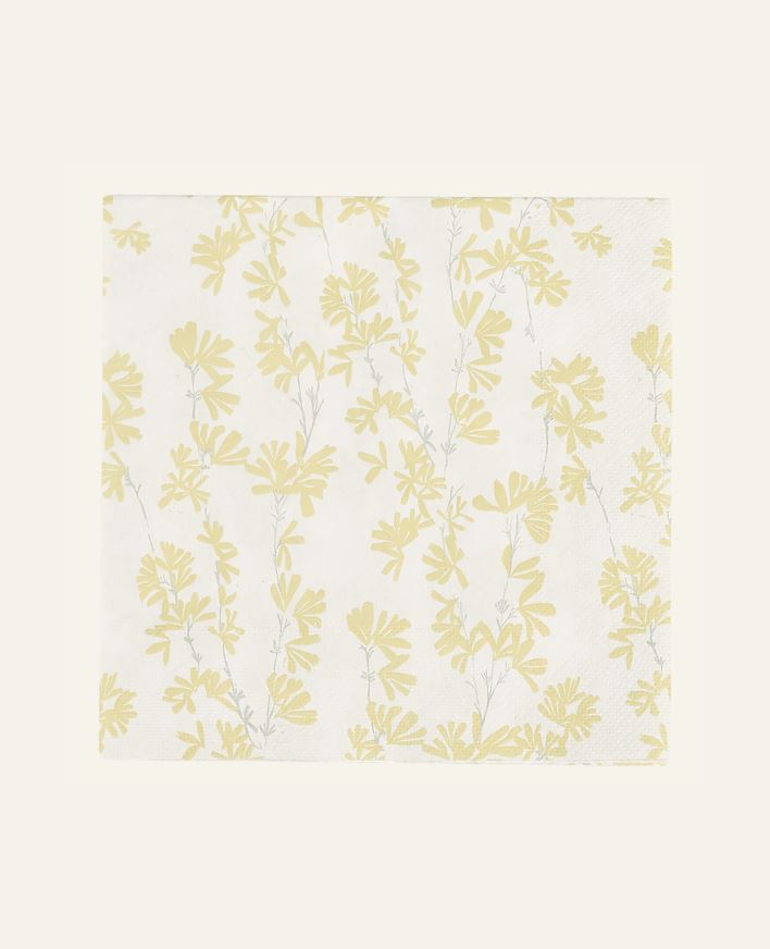 Pappersservetter gul - 33x33 cm gul - 1