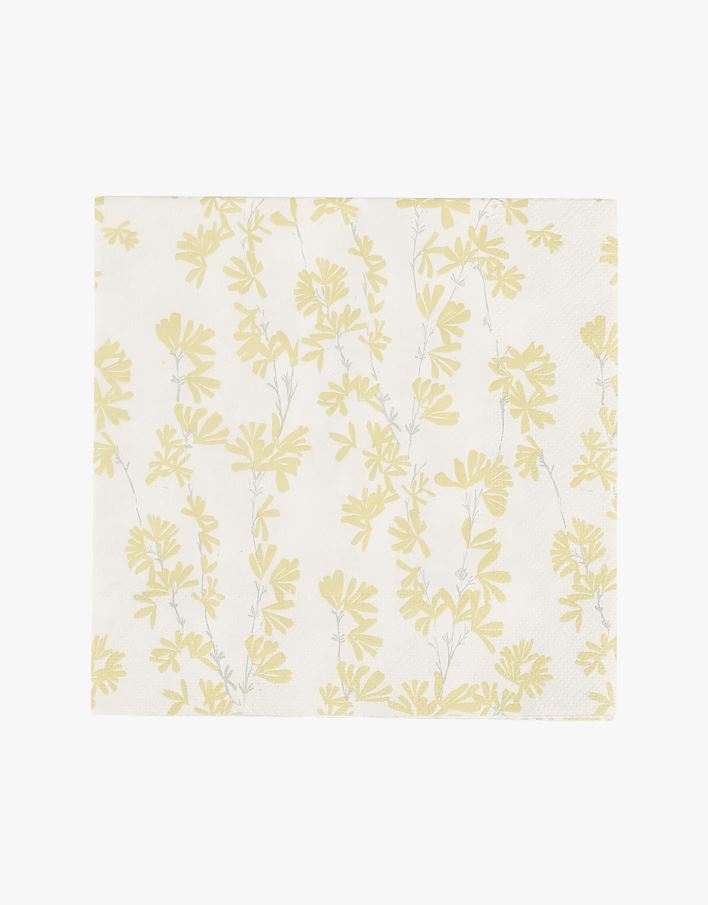 Pappersservetter gul - 33x33 cm gul - 1