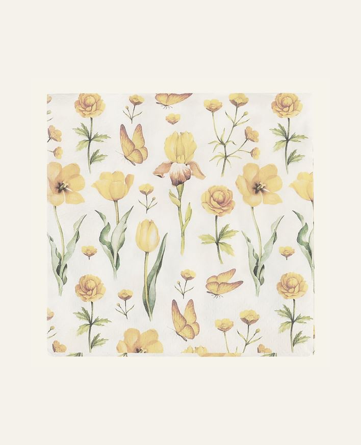 Pappersservetter gul - 33x33 cm gul - 1