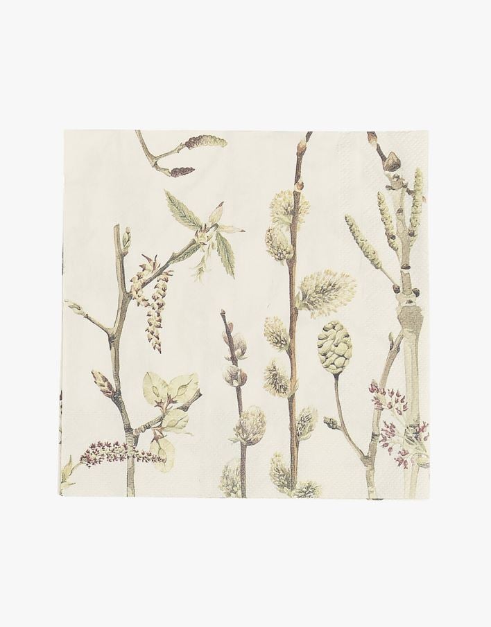 Pappersservetter gul - 33x33 cm gul - 1