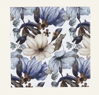 Flower Bloom pappersservetter blå